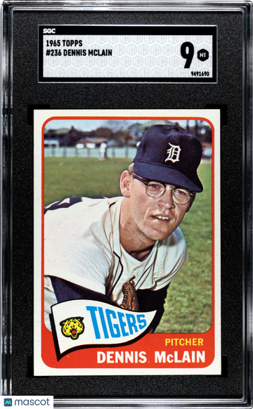 1965 Topps Dennis Mclain #236 SGC 9
