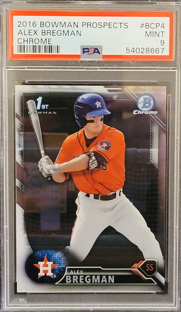 2016 Bowman Prospects #BCP4 Alex Bregman CHROME PSA 9