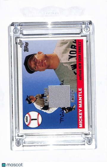 2022 Jersey Fusion Mickey Mantle Mickey Mantle #MM91 /4 Game Used Swatch