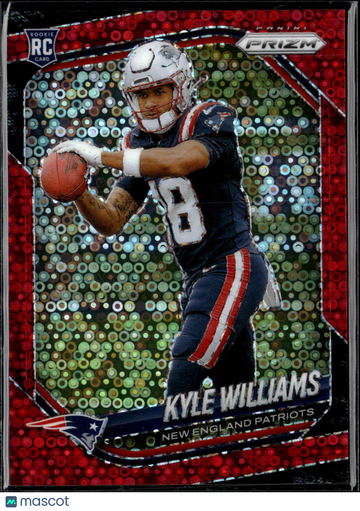 Kyle Williams 2025 Panini Prizm RC Red Disco New England Patriots