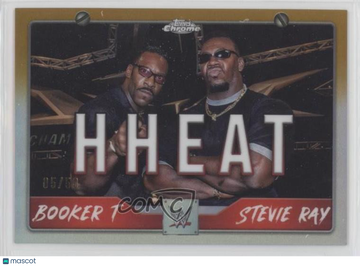 2025 Topps Chrome WWE Stevie Ray Booker T #TAG-HHT Gold Refractor 05/50 Parallel/Variety Insert