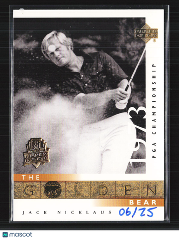 2001 Upper Deck The Golden Bear Jack Nicklaus #117 /25