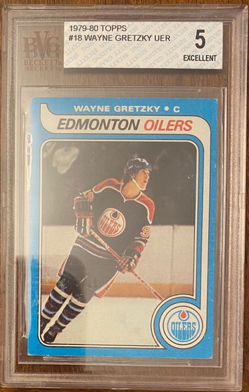 Wayne Gretzky - 1979-1980 Topps #18  Rookie - BVG 5