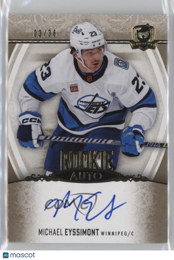 2022-23 Upper Deck The Cup - [Base] - Gold Spectrum Foil Autograp Michael Eyssimont #129 Gold Spectrum Foil Autographs 0