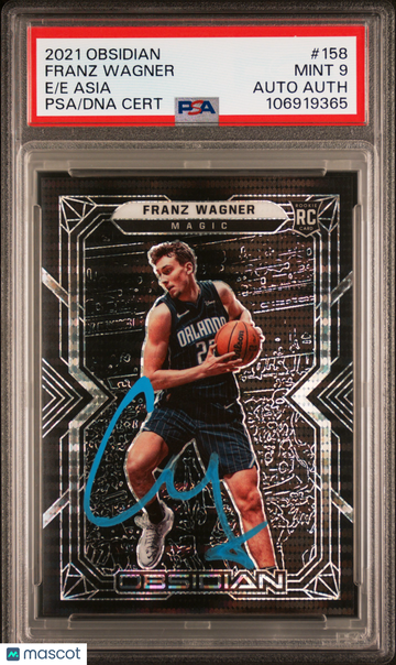 2021 Panini Obsidian Franz Wagner #158 E E Asia PSA 9 Auto A