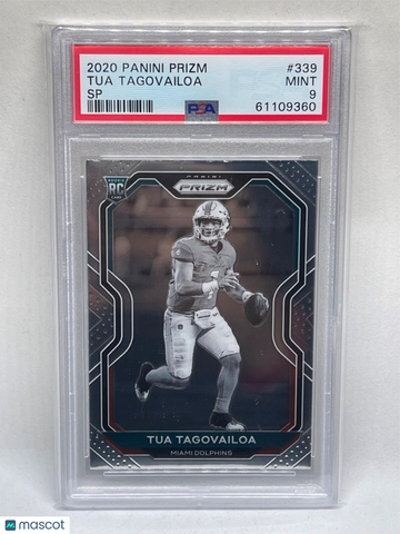 2020 Panini Prizm Tua Tagovailoa #339 Variation PSA 9