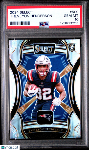 2024 Panini Select Treveyon Henderson #509 PSA 10