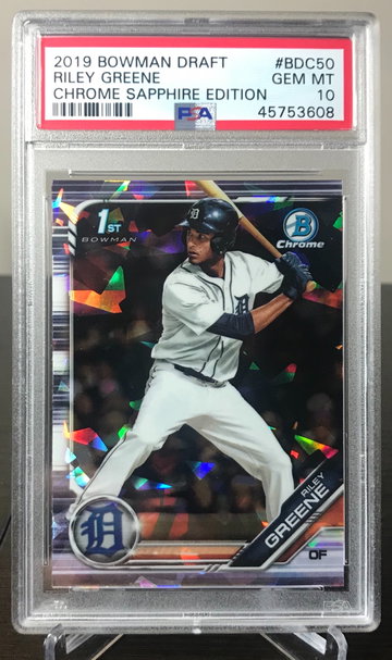 Riley Greene 2019 Bowman Draft Sapphire 