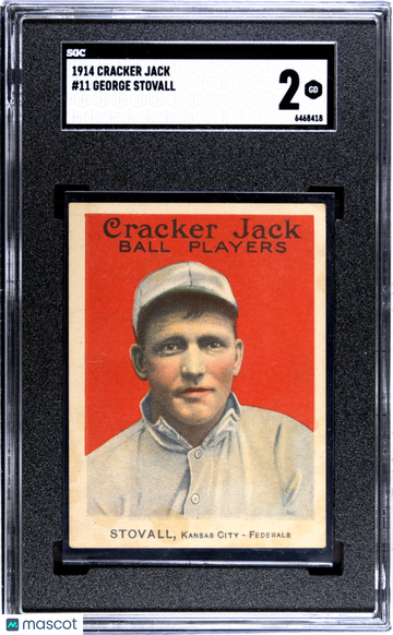 1914 Cracker Jack George Stovall #11 SGC 2