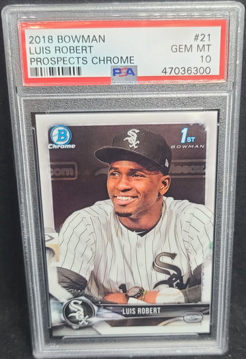 2018 Bowman Chrome Luis Robert Prospects #BCP21 PSA 10
