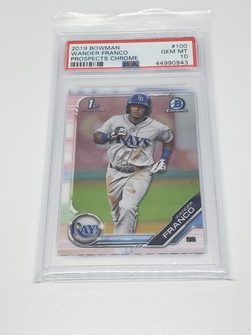 2019 bowman chrome wander franco psa 10
