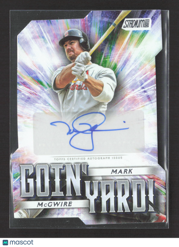 2025 Topps Stadium Club Goin' Yard Mark McGwire #GYA-MMC