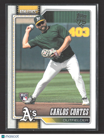 2025 Topps Series One Carlos Cortes #249 Gold RC