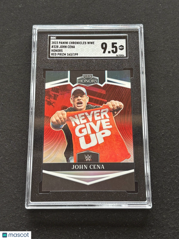 2023 Panini Prizm John Cena #328 Red Prizm SGC 9.5