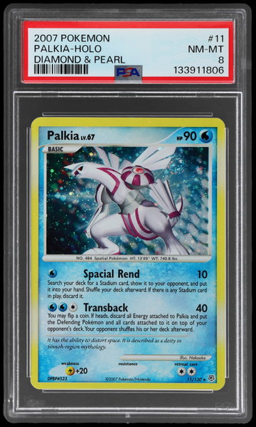 2007 Pokemon Diamond And Pearl Palkia Holo PSA 8