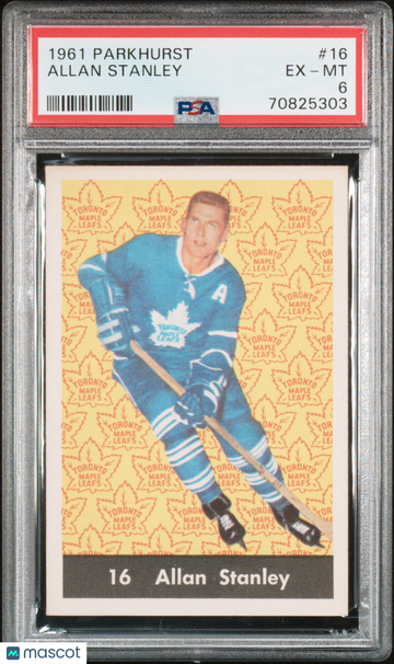 1961 Parkhurst Allan Stanley #16 PSA 6