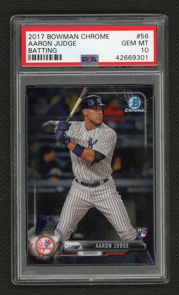 Aaron Judge  2017 Bowman Chrome Batting PSA 10