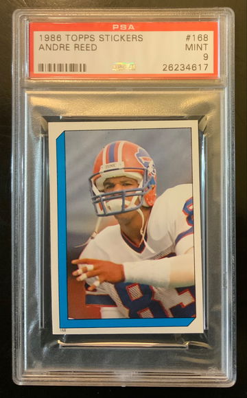1986 Topps Stickers Andre Reed #168 PSA 9 MINT