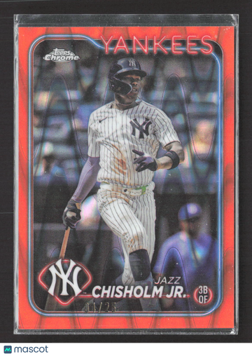 2024 Topps Chrome Update Jazz Chisholm Jr. #USC78 Red RayWave