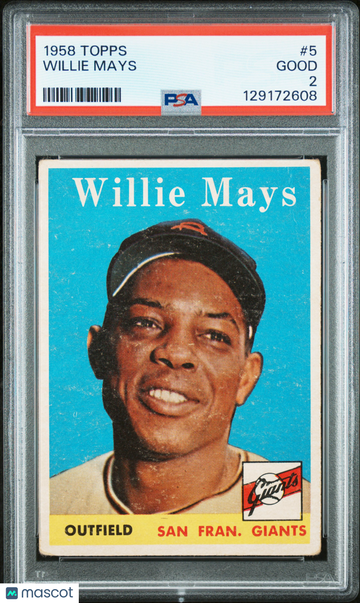 1958 Topps Willie Mays #5 PSA 2