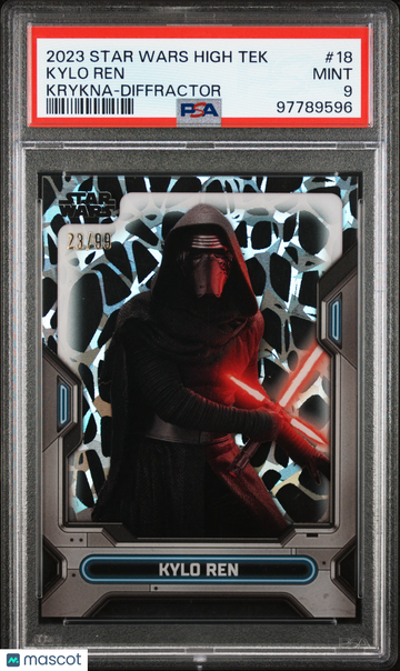 2023 Topps Star Wars High Tek Kylo Ren #18 Krykna Diffractor PSA 9
