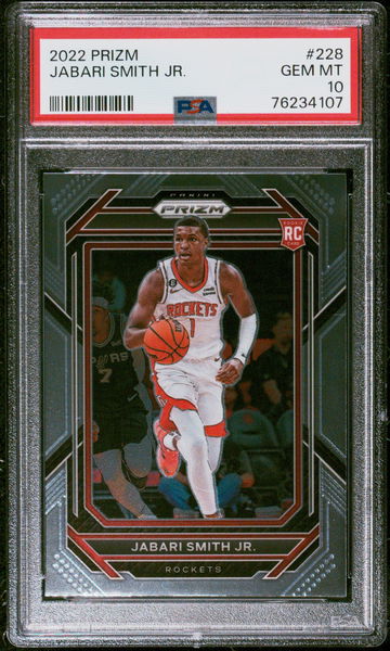 2022 PANINI PRIZM JABARI SMITH JR. #228 RC ROOKIE PSA 10