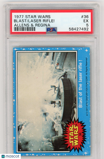 1977 Star Wars Allens & Regina Blast of the Laser Rifle! #36 PSA 5