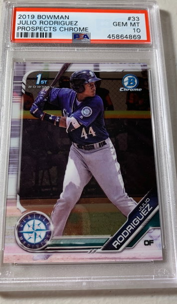2019 Bowman Chrome Julio Rodriguez PSA 10