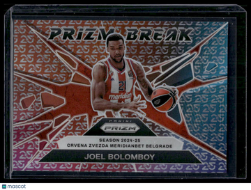 2024 Panini Prizm Euroleague Joel Bolomboy #10 25th Anniversary