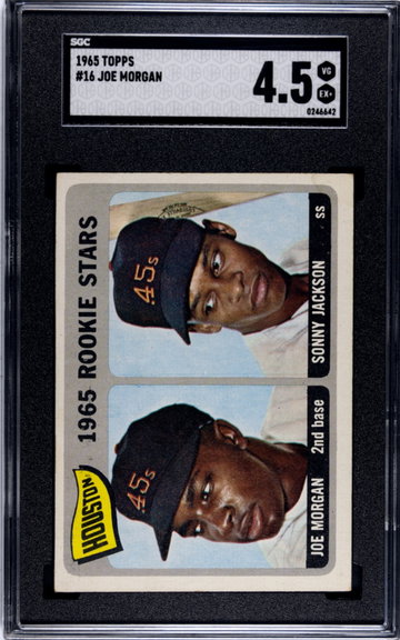 1965 Topps Joe Morgan RC Rookie Card SGC 4.5