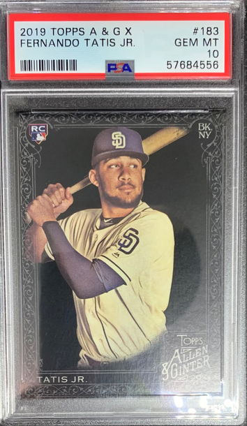 2019 Topps Allen & Ginter A&G X Black Fernando Tatis Jr #183 PSA 10 GEM MINT 