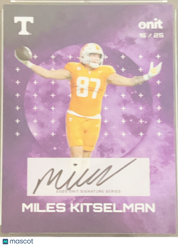 2023 Onit Signature Series Miles Kitselman #S-12 Purple /25