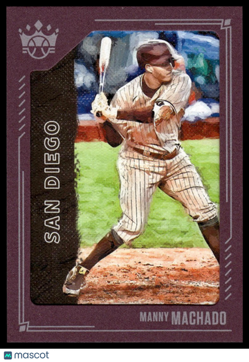2021 Panini Diamond Kings Manny Machado #100 Framed Plum