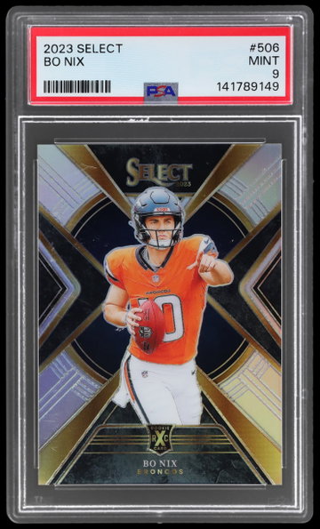 2023 Panini Select Bo Nix PSA 9