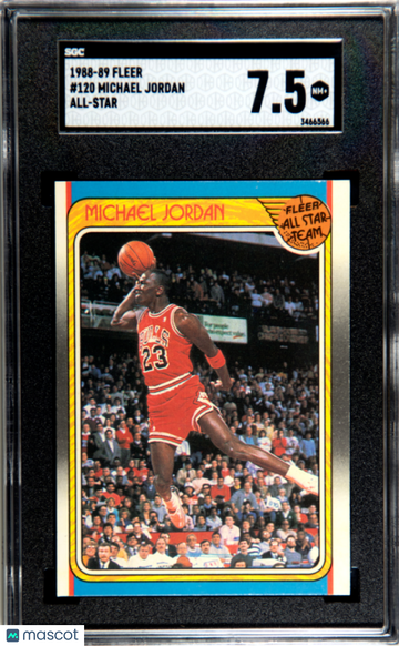 1988 Fleer Michael Jordan #120 All Star SGC 7.5