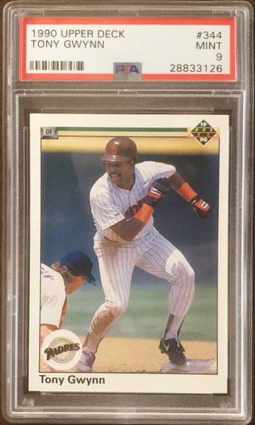 1990 Upper Deck #344 Tony Gwynn Mint PSA 9 