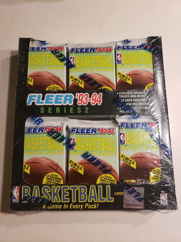 1993-94 Fleer Series 2 Basketball 🏀 Cello Box