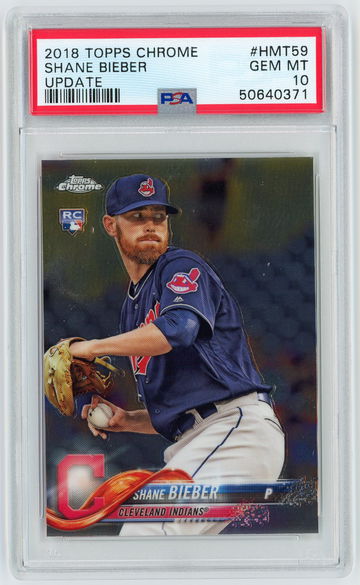 2018 Topps Chrome Update Shane Bieber
