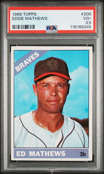 1966 Topps Eddie Mathews #200 PSA 3.5