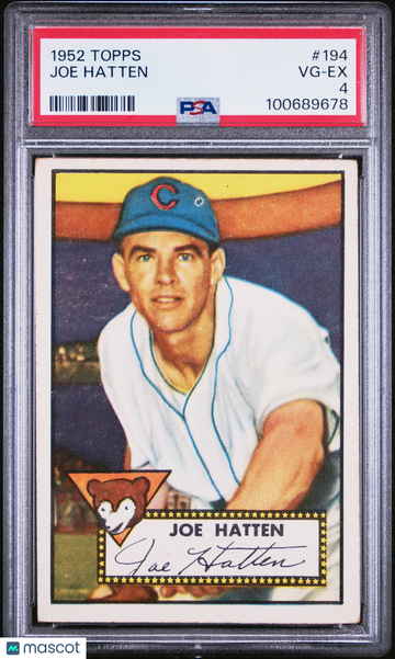 1952 Topps Joe Hatten #194 PSA 4