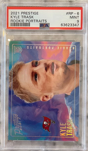 KYLE TRASK 2021 21 PANINI PRESTIGE ROOKIE PORTRAITS PSA 9 #RP-6 SSP