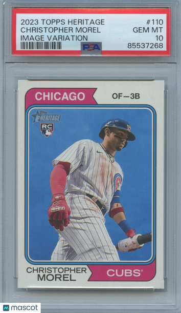 2023 Topps Heritage Christopher Morel #110 [Base] Rookie Base Set PSA 10