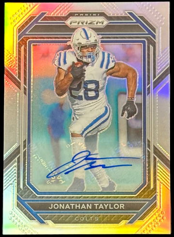 2022 Prizm Jonathan Taylor Silver Prizm Auto #122