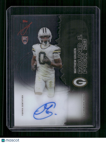2025 Topps Signature Class Football Crystal Clear Matthew Golden #RCCL-MG Auto