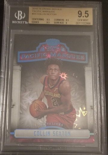 2018-19 Crown Royale Collin Sexton Pacific Marquee BGS 9.5