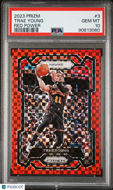 2023 Panini Prizm Trae Young #3 Red Power PSA 10