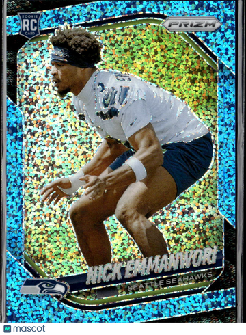 2025 Panini Prizm Nick Emmanwori #320 Blue Disco