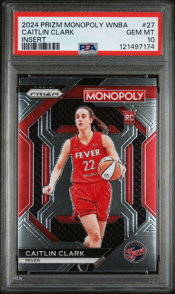 2024 Panini Prizm Monopoly WNBA Insert Caitlin Clark #WNBA27 PSA 10