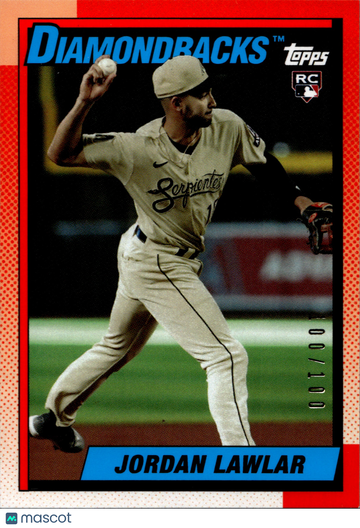2024 Topps Diamondbacks Jordan Lawlar #JL-93DP RC