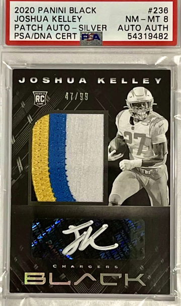 Joshua Kelley 236 3 Color RPA /99 PSA NM-MT 8